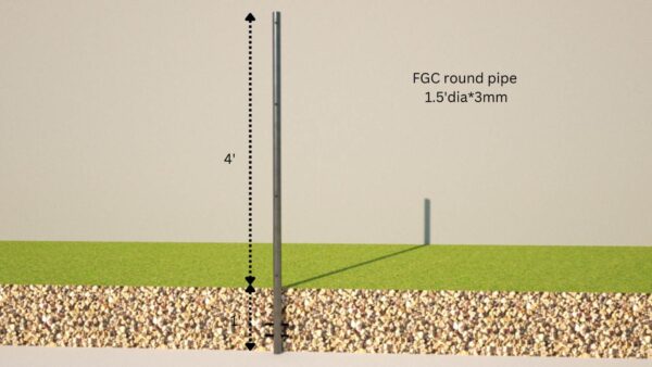 FGC Fencing Poles (5 Feet)