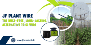 JF Plant Wire – rust-free, durable polymer-coated wire for modern farming support systems.